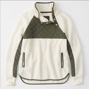 Abercrombie half snap asymmetrical pullover
